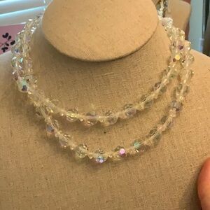 Lisner vintage Elegant Crystal Beaded Necklace